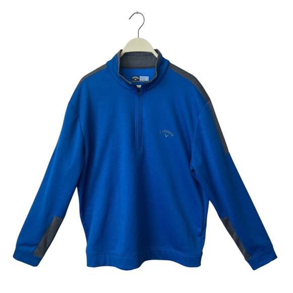 CALLAWAY 1/4 ZIP COLLARED LONG SLEEVE PULLOVER JACKET SWEATER - Picture 1 of 10